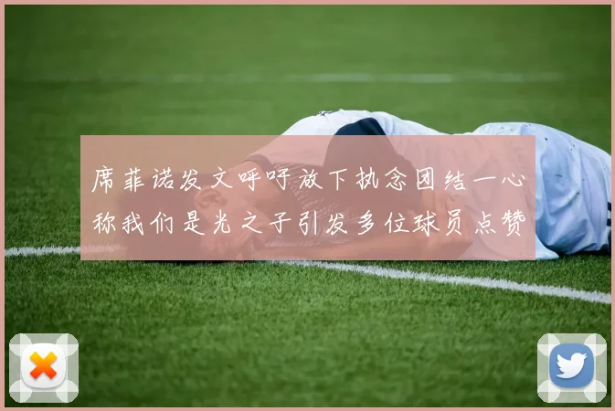 席菲诺发文呼吁放下执念团结一心称我们是光之子引发多位球员点赞